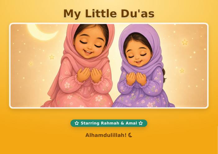 Cover of My Little Du'as, starring Rahmah and Amal